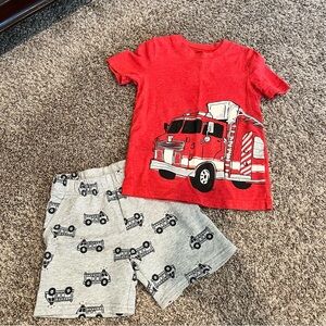 Carter's Gray T-Shirt and Shorts Set